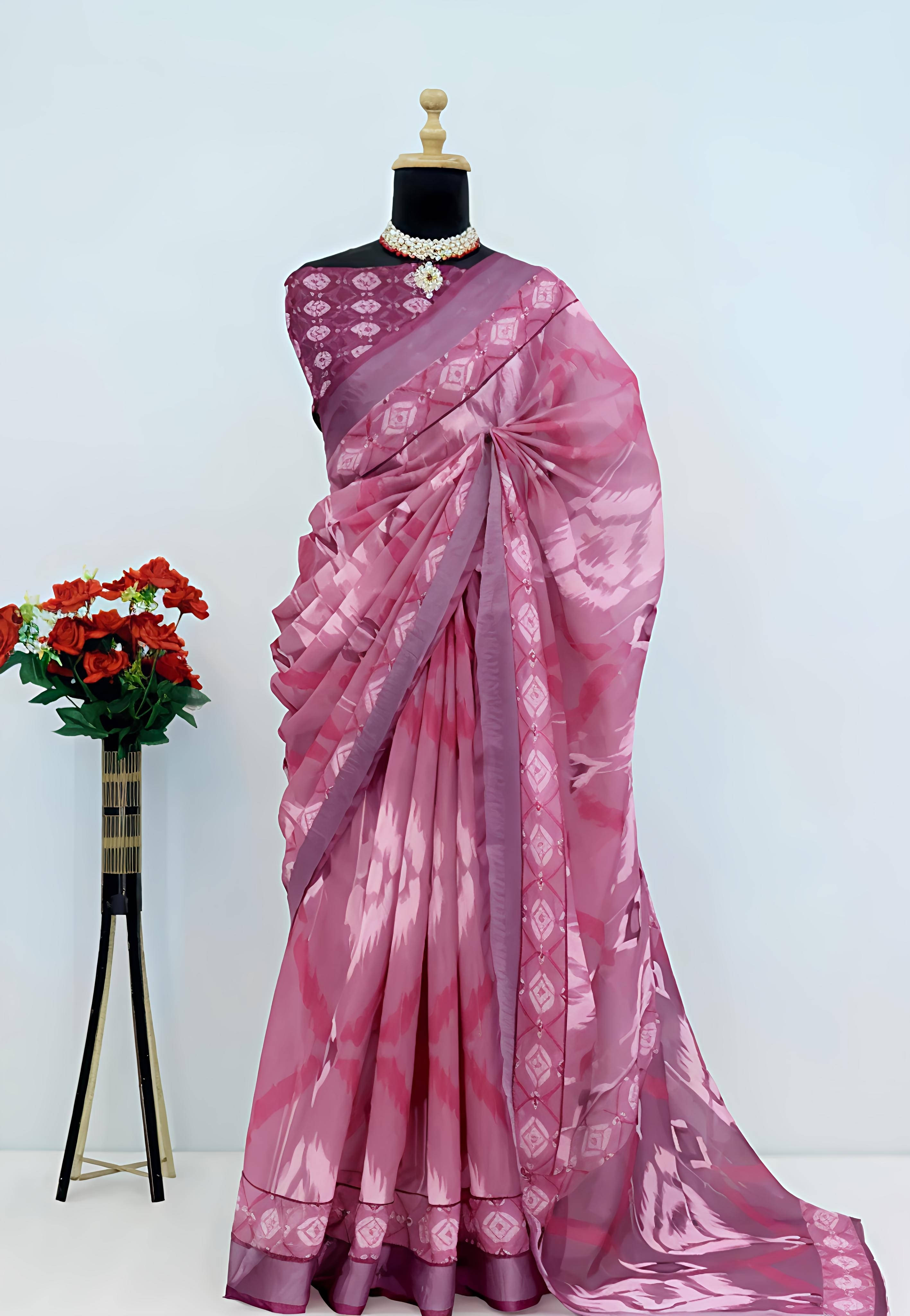 Grubstaker Cotton Blend Printed Regular Saree With Unstitched Blouse Piece ( Maroon ) Grubstaker Cotton Blend Printed Regular Saree With Unstitched Blouse Piece ( Maroon )