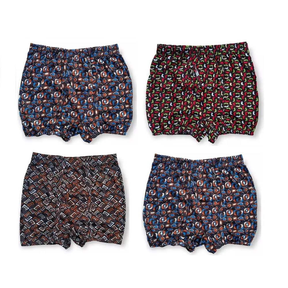INNERO Pack of 4 Cotton Trunks For Men's ( Multicolor4 ) INNERO Pack of 4 Cotton Trunks For Men's ( Multicolor4 )