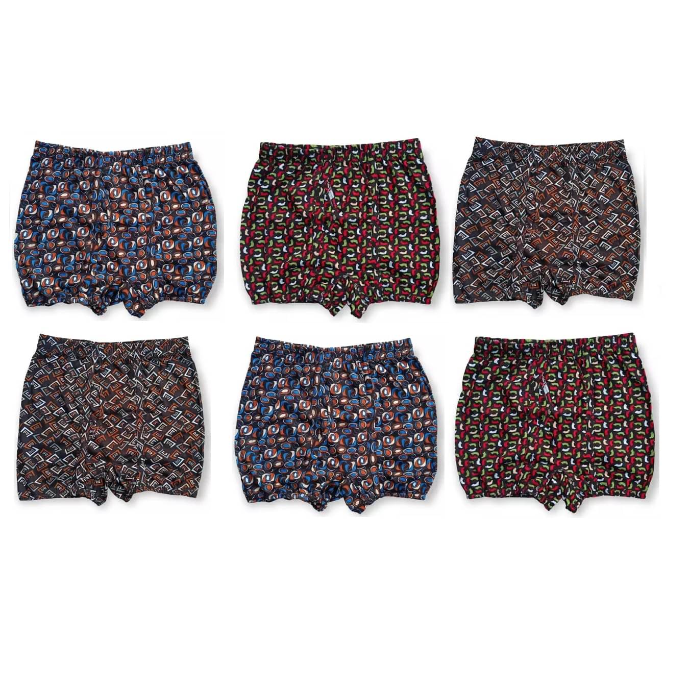 INNERO Pack of 6 Cotton Trunks For Men's ( Multicolor6 ) INNERO Pack of 6 Cotton Trunks For Men's ( Multicolor6 )