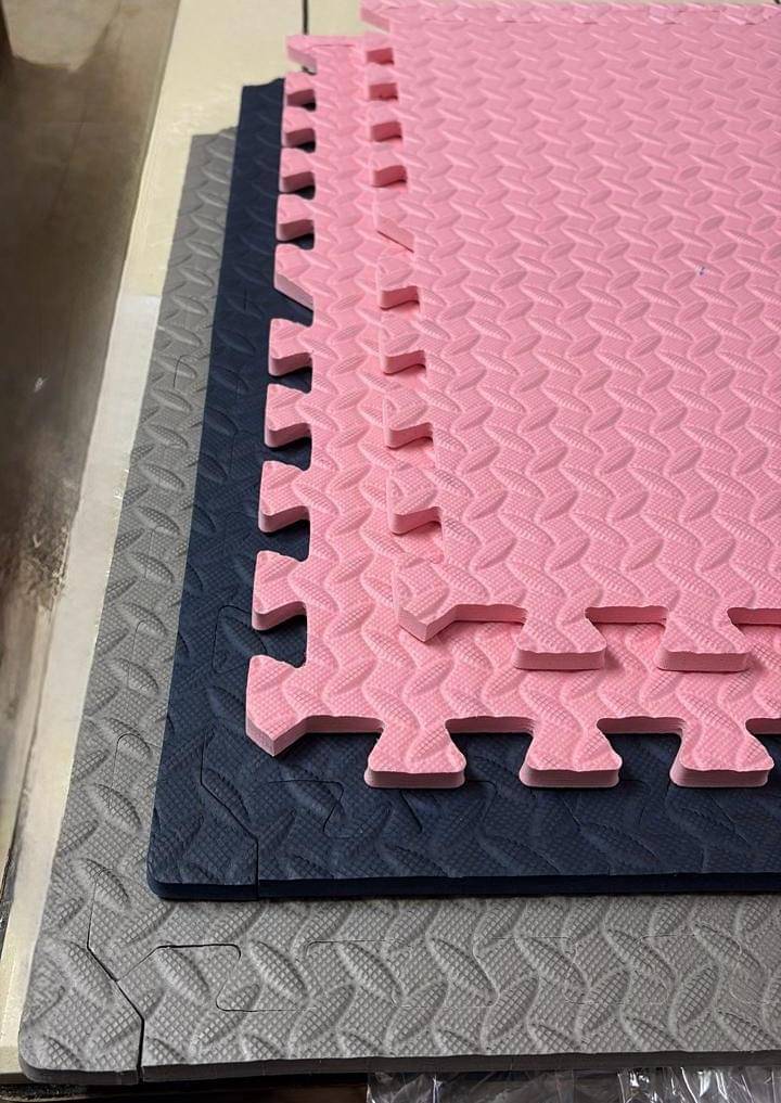     			Interlocking Foam Baby Play Exercise Mat-pack of 12 | 1 cm Thick 60x60 cm  Exercise Mat |Home Gym Nursery Playground Use Durable & Safe Activity Mat Set of 3-12 Tiles