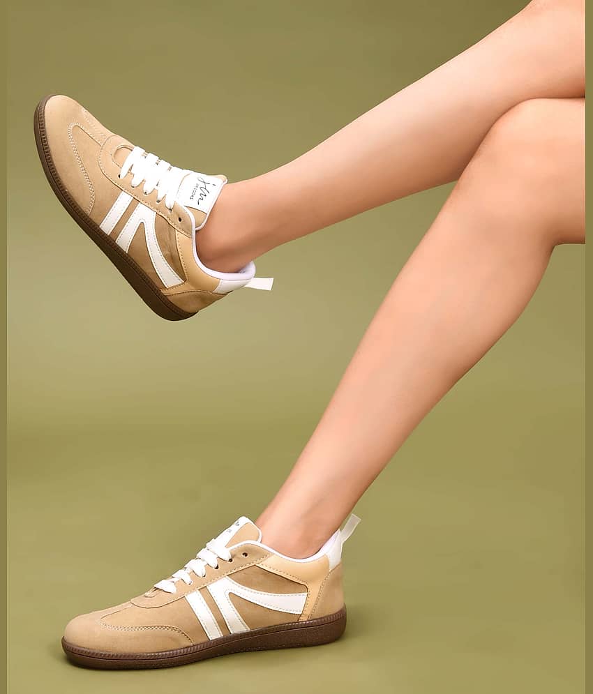JM Looks Beige Women's Sneakers - Casual Shoes | Buy online on ZillyBuy