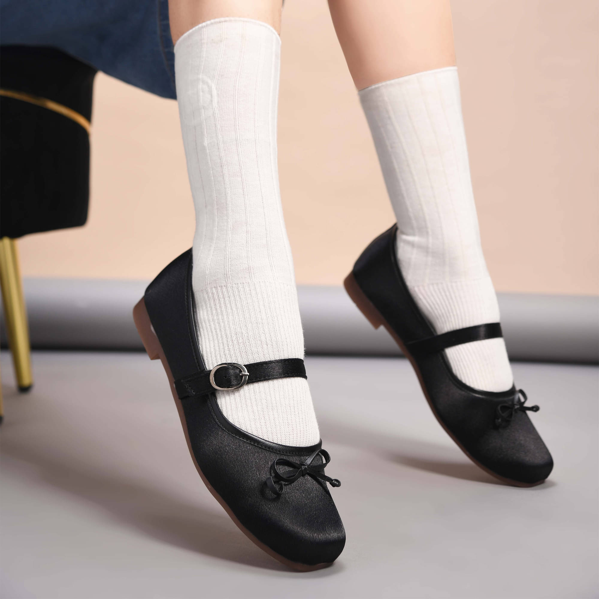     			JM Looks Black Women's Korean Ballerinas