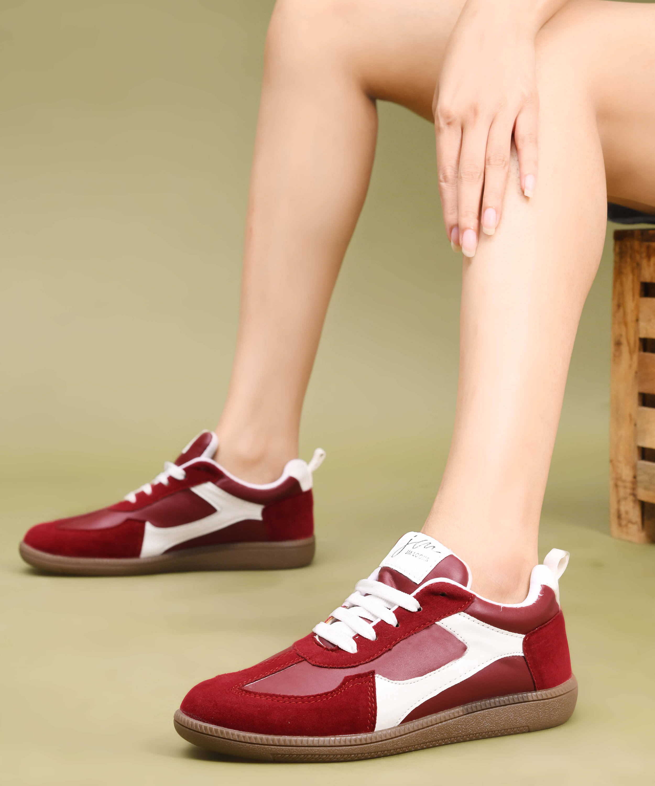 JM Looks Maroon Women's Sneakers JM Looks Maroon Women's Sneakers