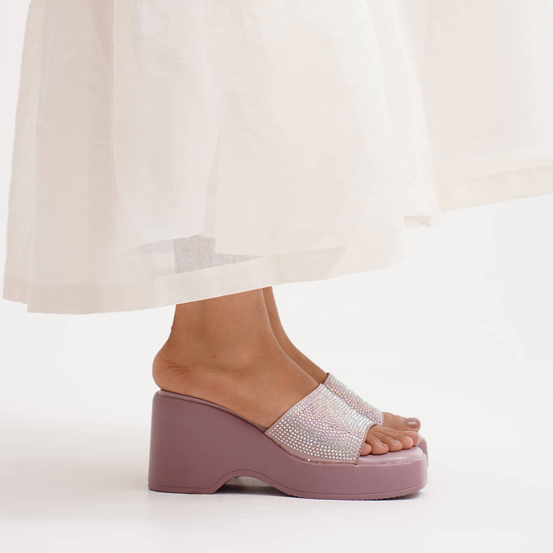     			JM Looks Peach Women's Sandal Heels