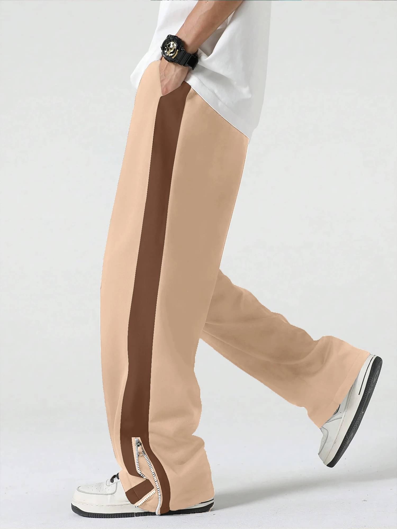 JUMP CUTS Beige Polyester Men's Trackpants ( Pack of 1 ) JUMP CUTS Beige Polyester Men's Trackpants ( Pack of 1 )