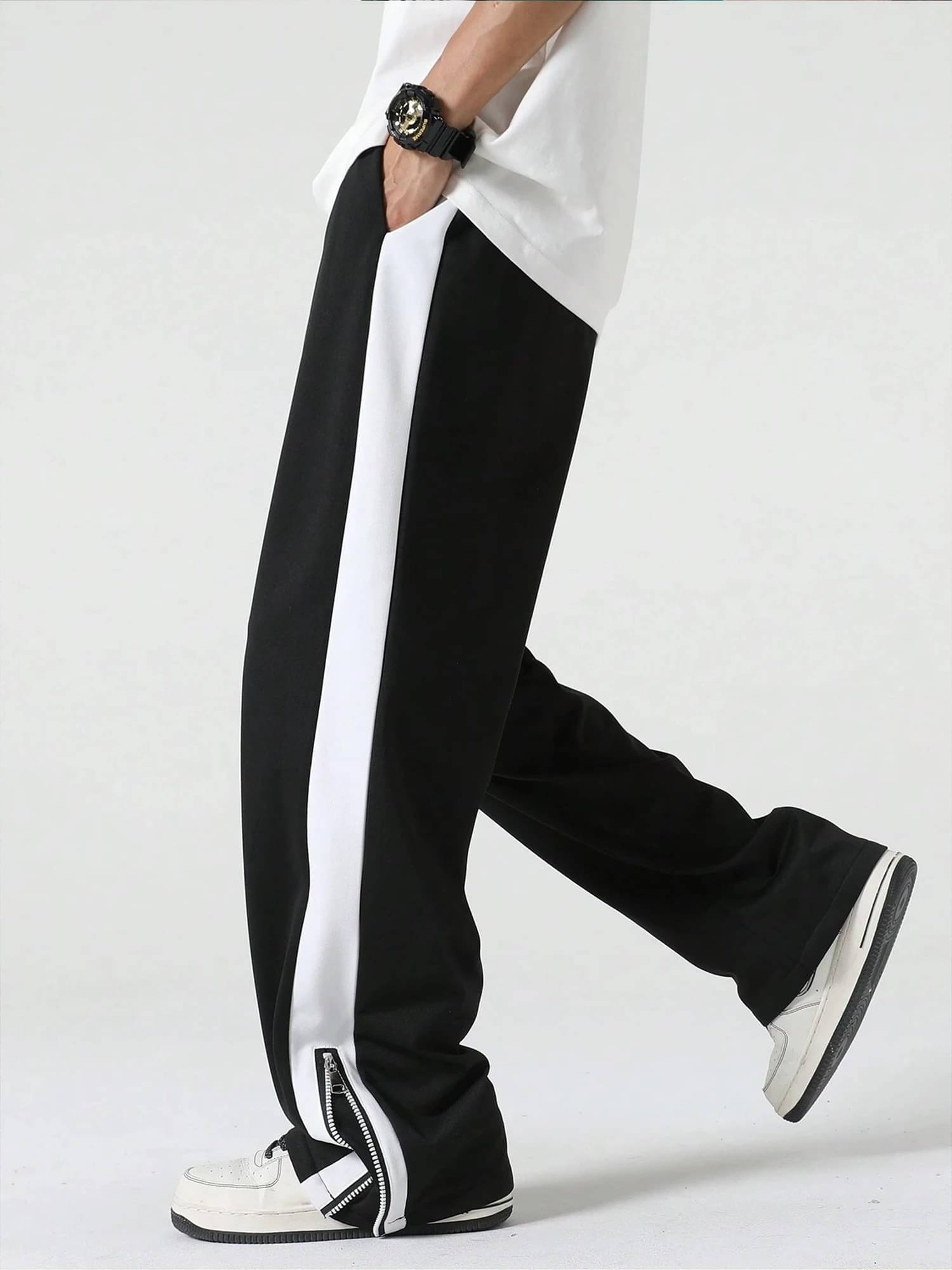     			JUMP CUTS Black Polyester Men's Trackpants ( Pack of 1 )