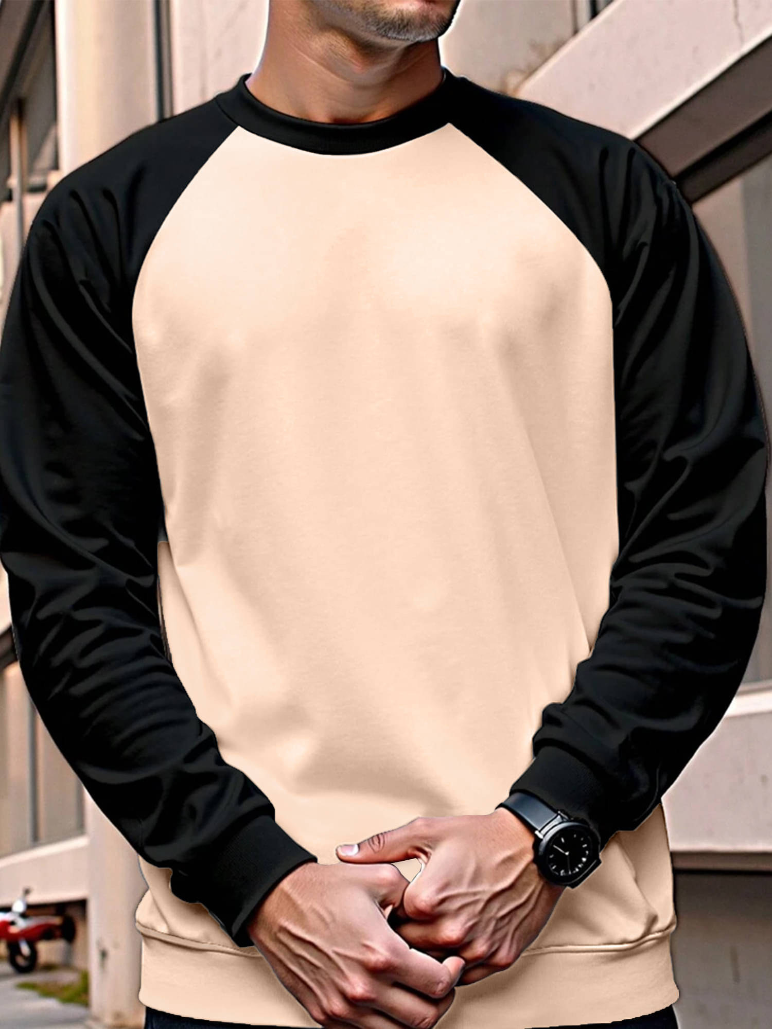 JUMP CUTS Cotton Blend Round Neck Men's Sweatshirt - Multicolor ( Pack of 1 ) JUMP CUTS Cotton Blend Round Neck Men's Sweatshirt - Multicolor ( Pack of 1 )