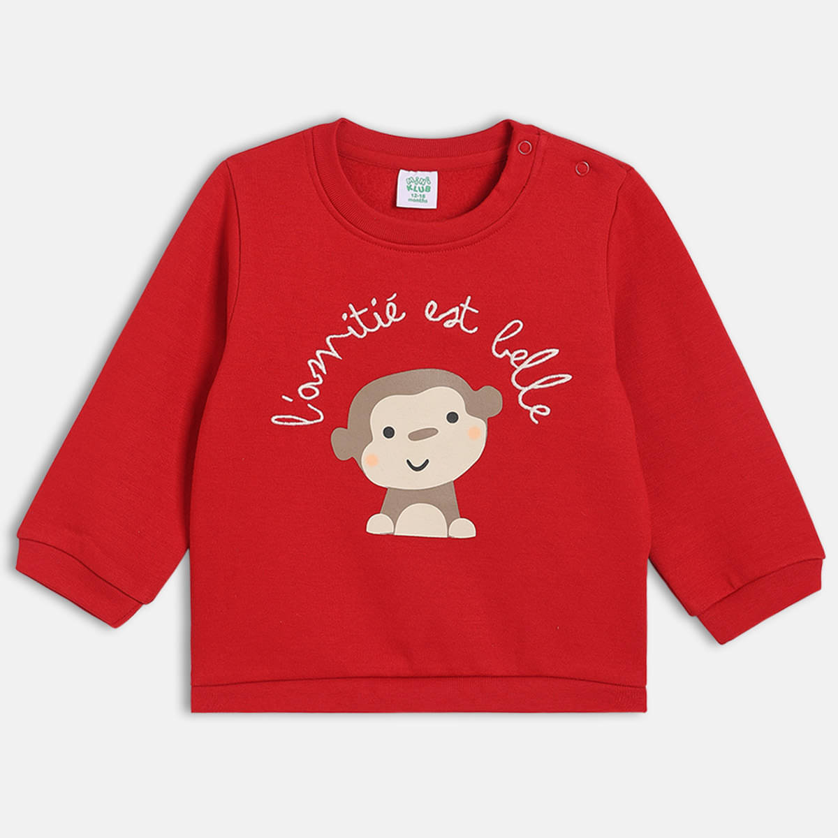     			MINI KLUB Pack of 1 Baby Boys Cotton Sweatshirt ( Red )