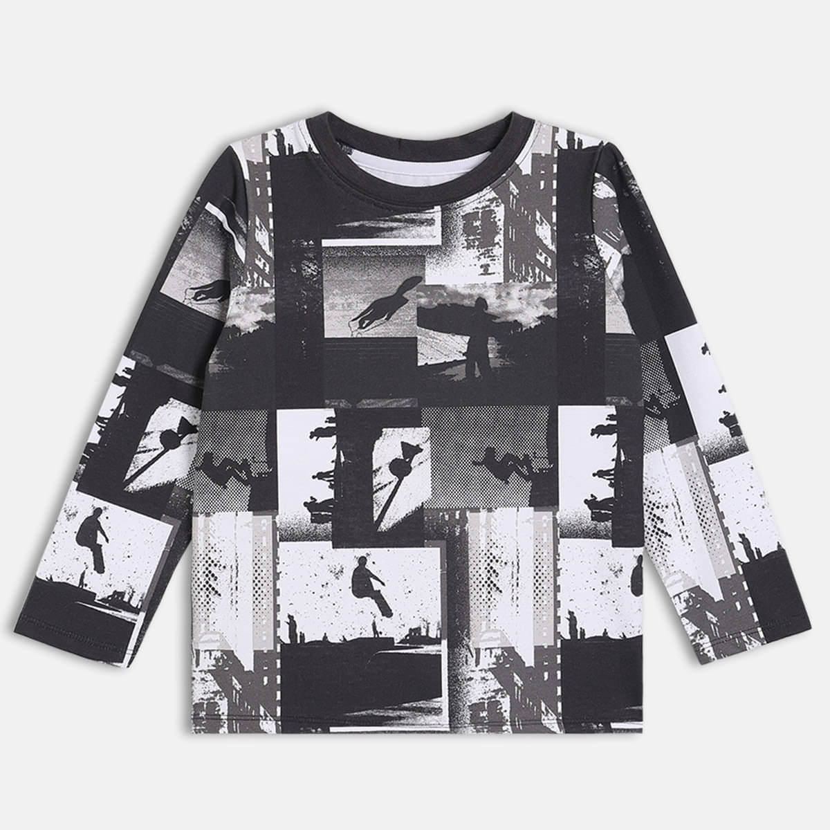     			MINI KLUB Pack of 1 Boys Cotton T-Shirt ( Black )