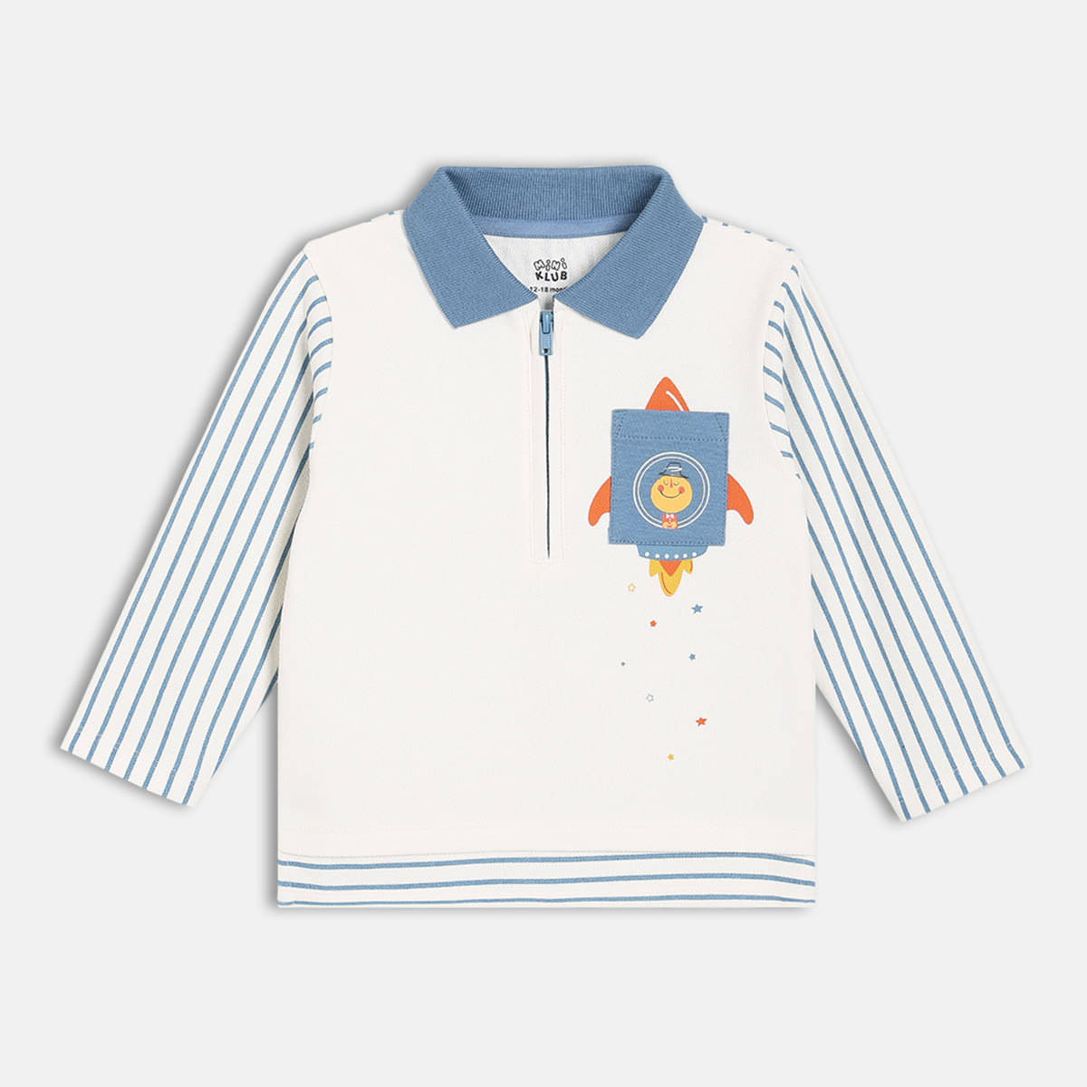     			MINI KLUB Pack of 1 Boys Cotton Polo T-Shirt ( White )