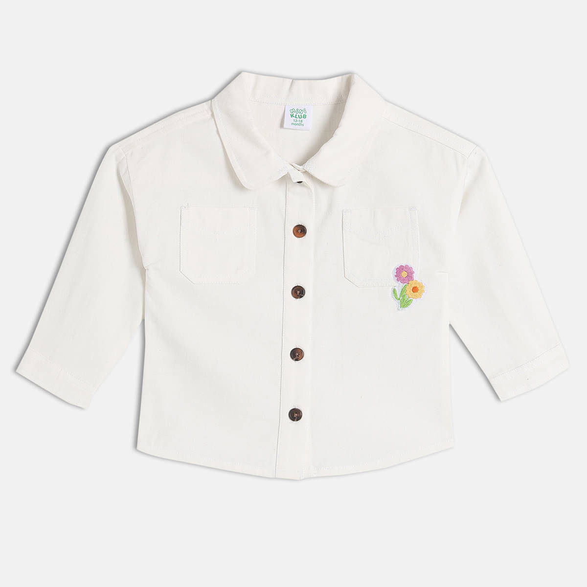     			MINI KLUB Pack of 1 Baby Girls Cotton Top ( White )