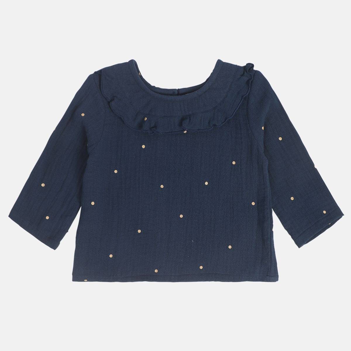     			MINI KLUB Pack of 1 Baby Girls Cotton Top ( Blue )