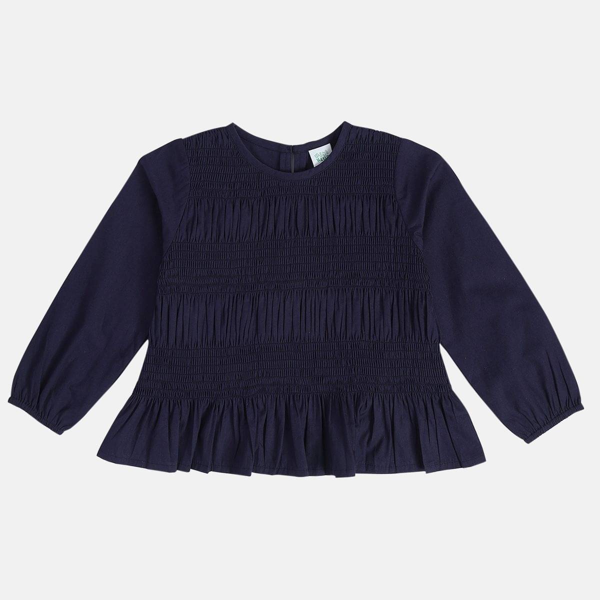    			MINI KLUB Pack of 1 Girls Cotton Top ( Navy Blue )