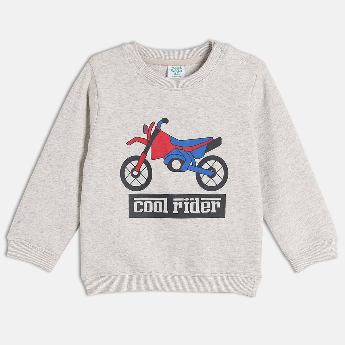     			MINI KLUB Pack of 1 Baby Boys Cotton Sweatshirt ( Grey )