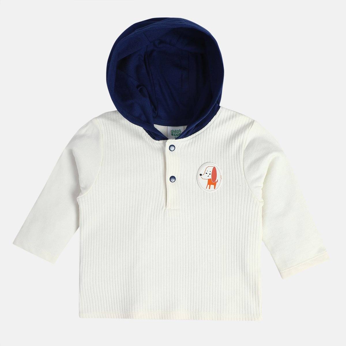     			MINI KLUB Pack of 1 Baby Boys Cotton Sweatshirt ( Off White )