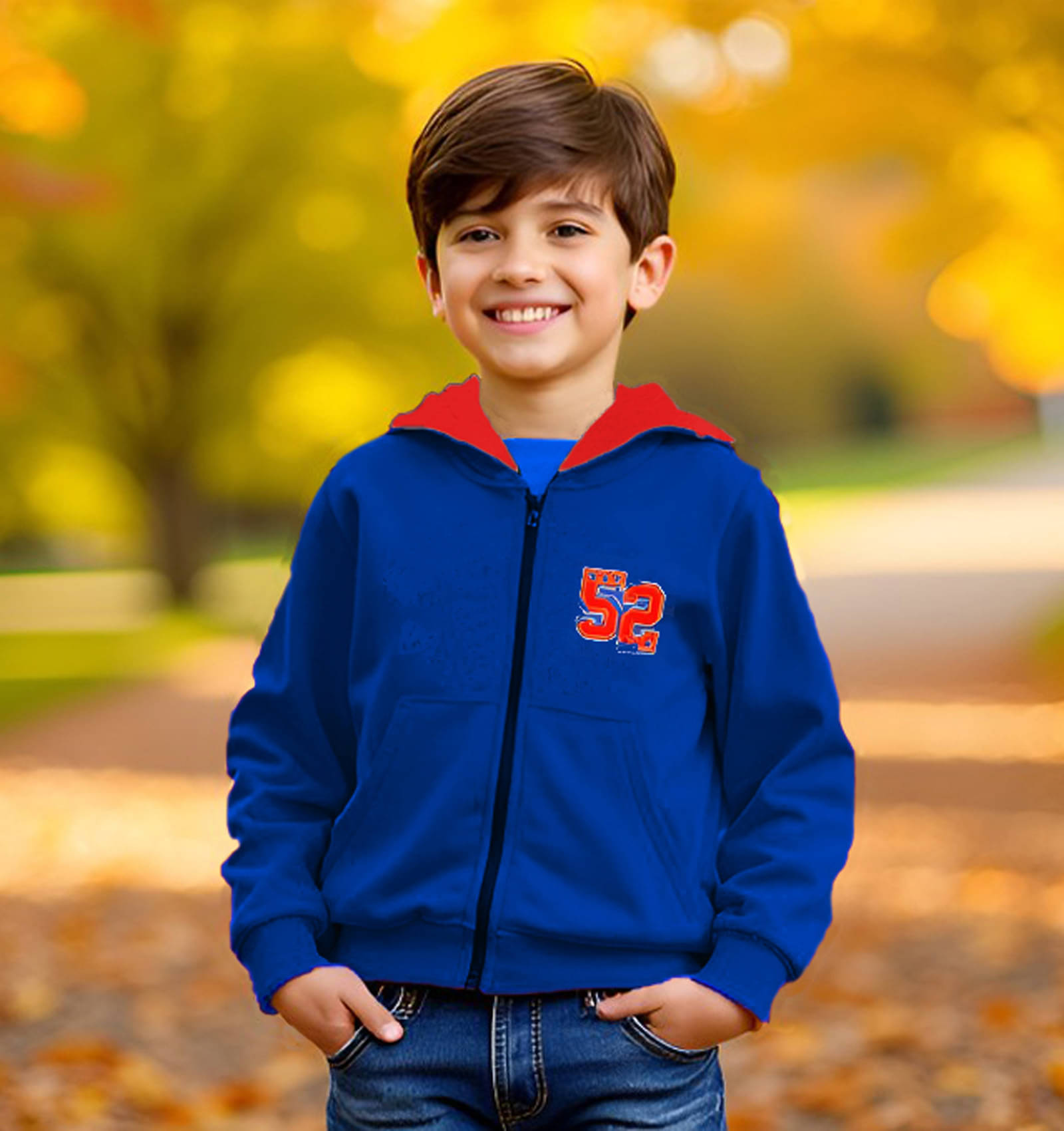     			MIST N FOGG Pack of 1 Boys Terry Blend Sweatshirt ( Blue )