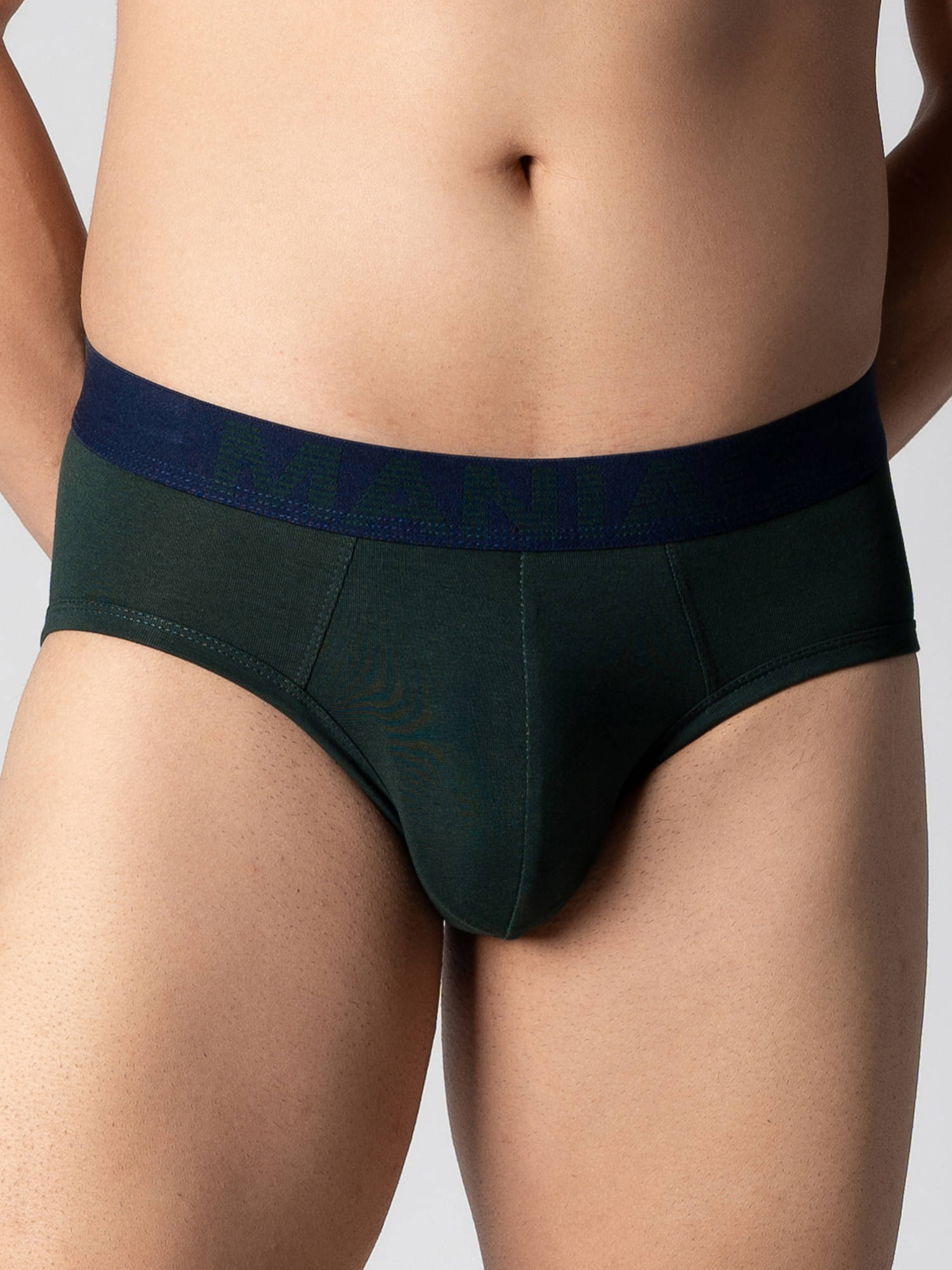 Maniac Pack of 1 Cotton Briefs For Men's ( Green ) Maniac Pack of 1 Cotton Briefs For Men's ( Green )