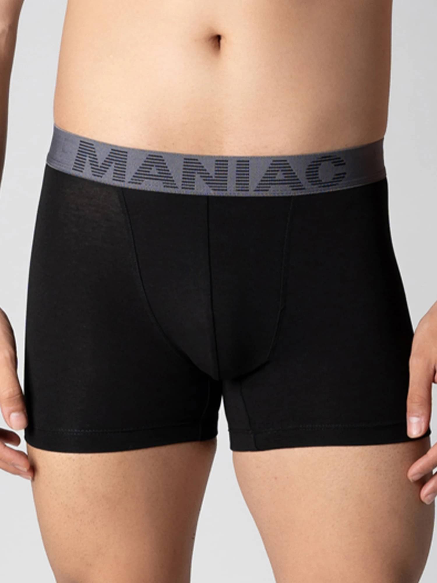 Maniac Pack of 1 Cotton Trunks For Men's ( Black ) Maniac Pack of 1 Cotton Trunks For Men's ( Black )