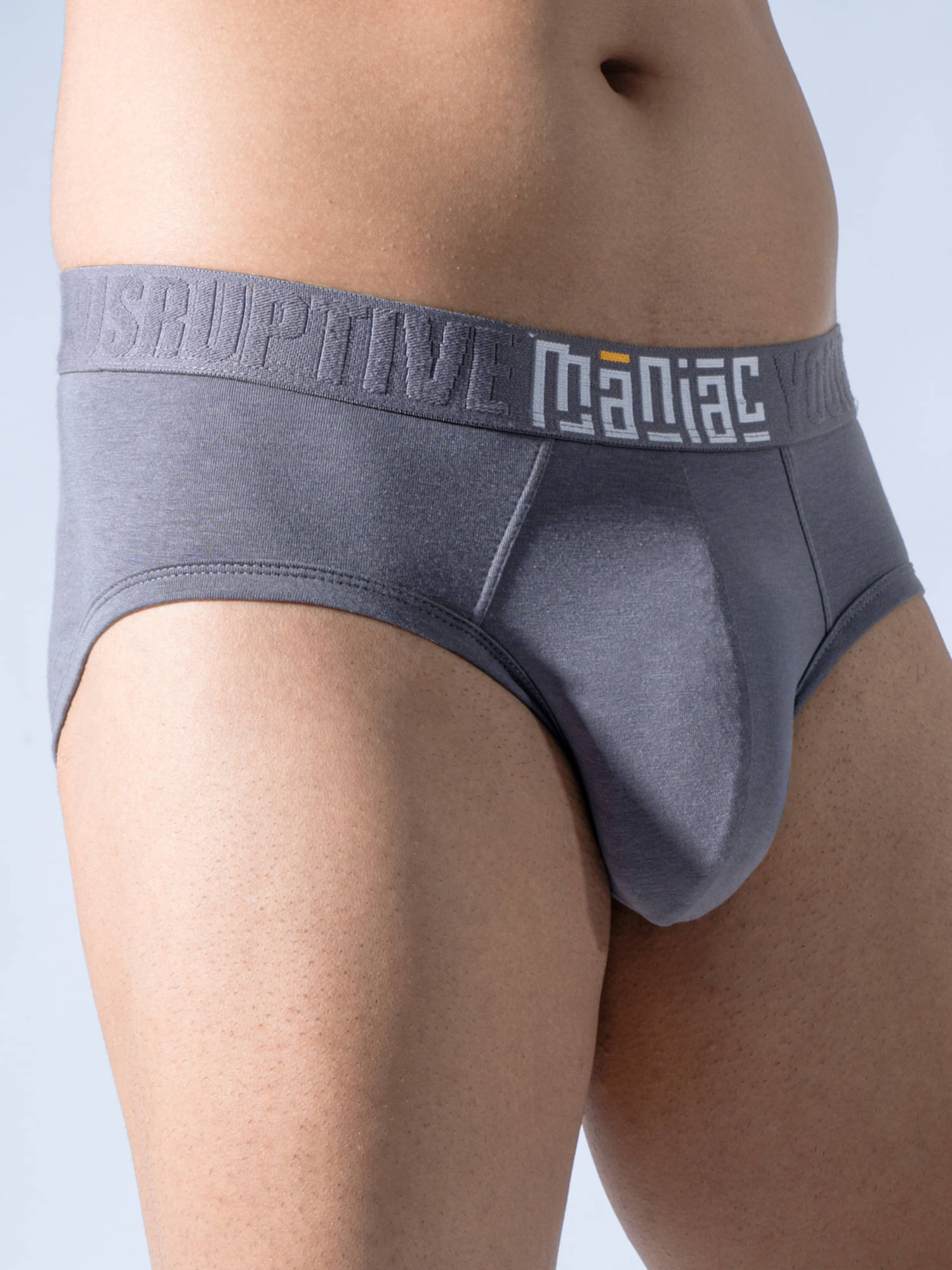 Maniac Pack of 1 Modal Briefs For Men's ( Grey ) Maniac Pack of 1 Modal Briefs For Men's ( Grey )