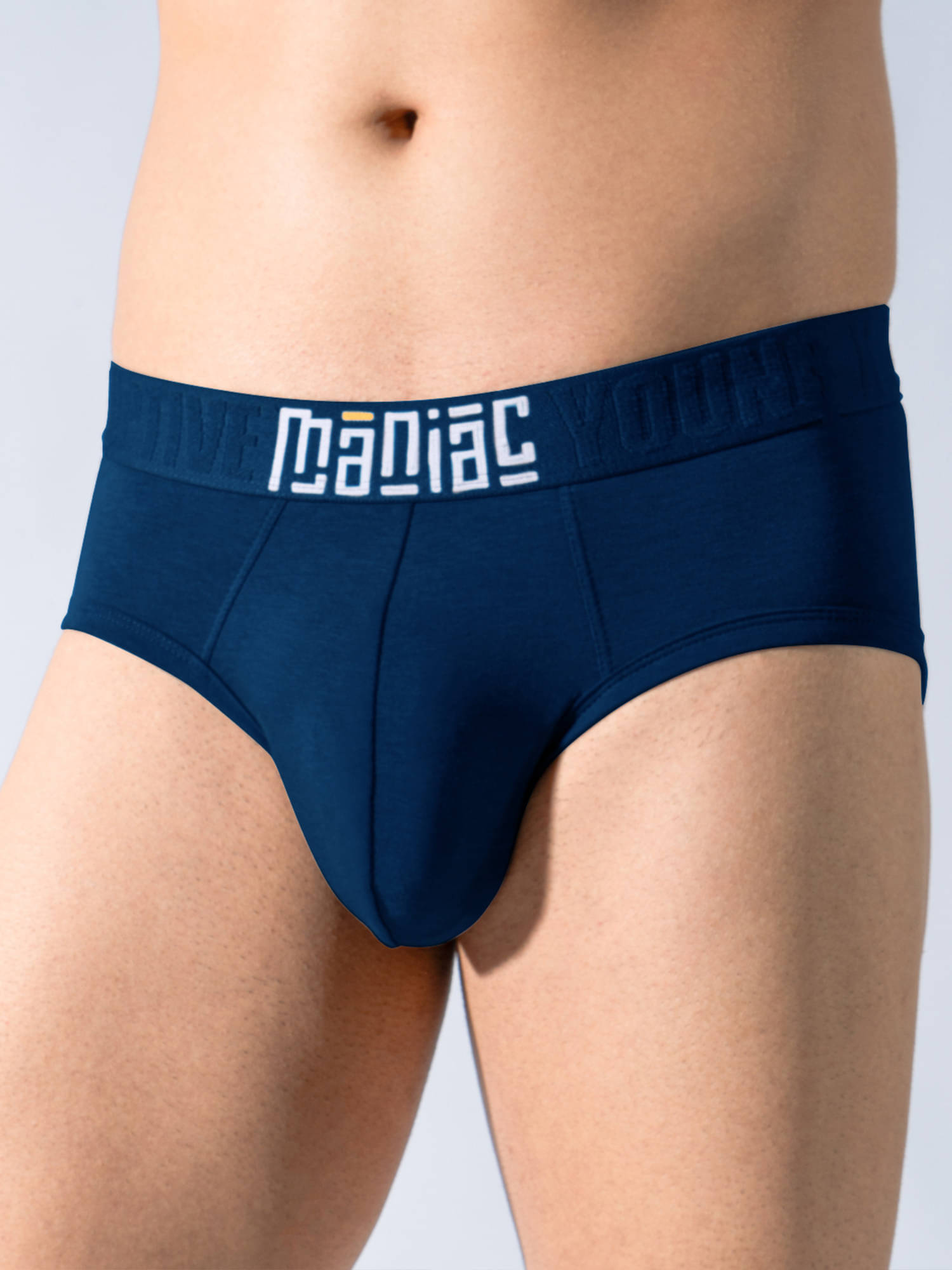 Maniac Pack of 1 Modal Briefs For Men's ( Blue ) Maniac Pack of 1 Modal Briefs For Men's ( Blue )