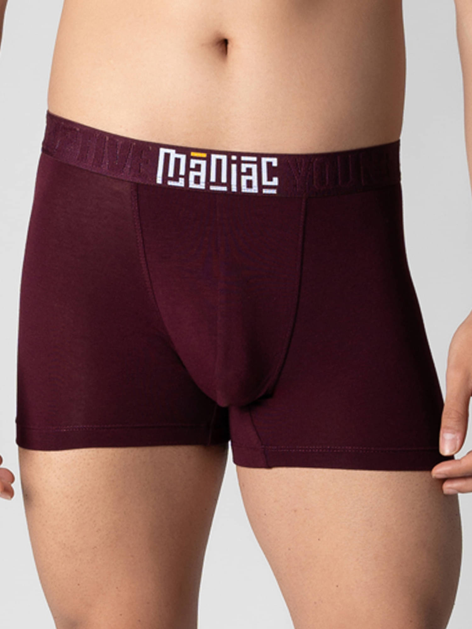 Maniac Pack of 1 Modal Trunks For Men's ( Maroon ) Maniac Pack of 1 Modal Trunks For Men's ( Maroon )