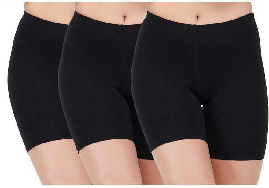     			NIORT FASHION Pack of 2 Girls Cotton Blend Shorts ( Black )