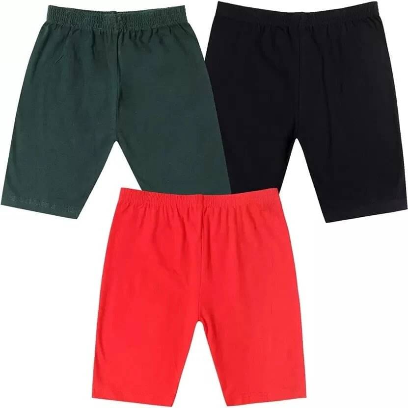     			NIORT FASHION Pack of 3 Girls Cotton Blend Shorts ( Multicolor 1 )