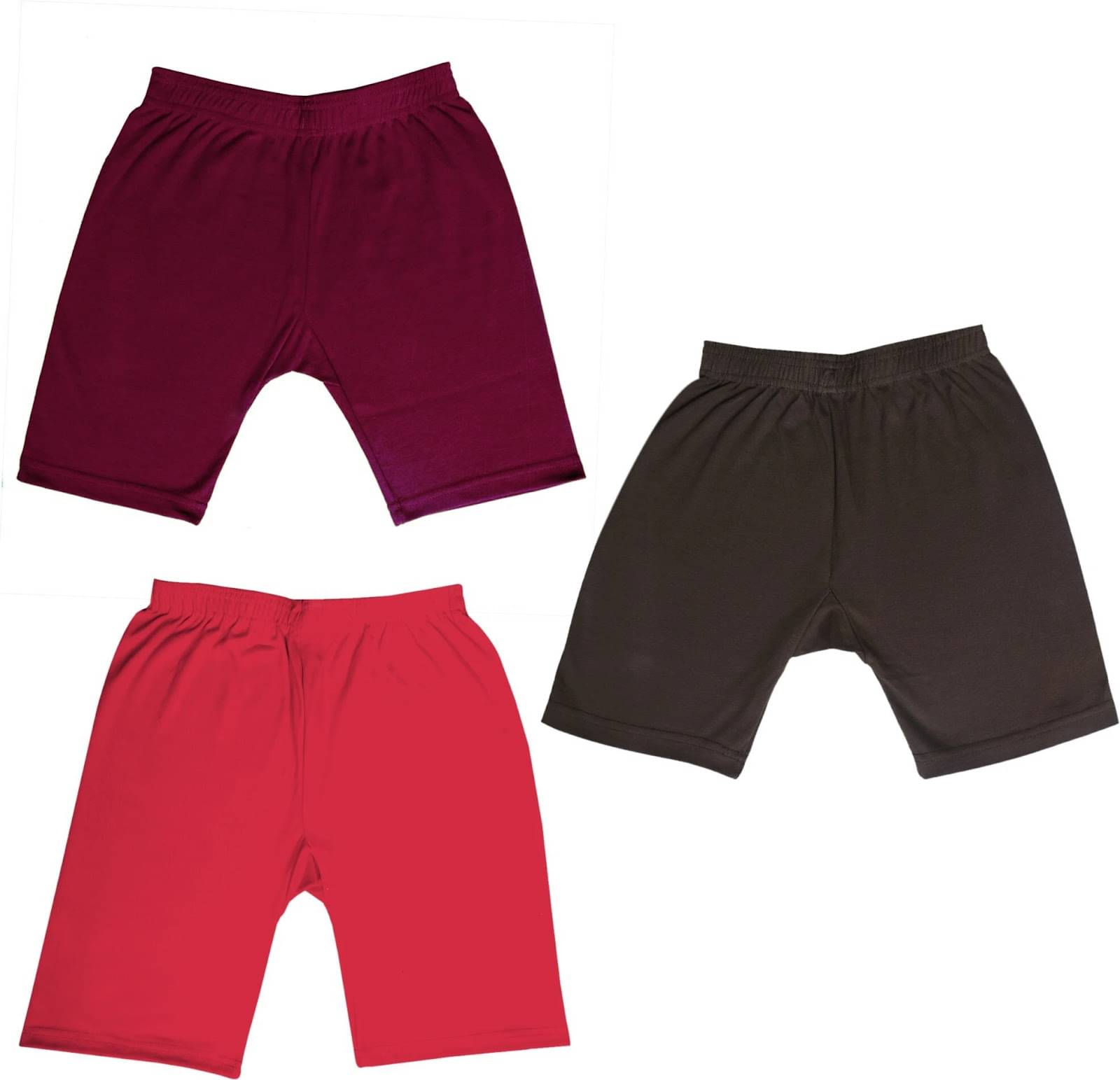     			NIORT FASHION Pack of 3 Girls Cotton Blend Shorts ( Multicolor 1 )