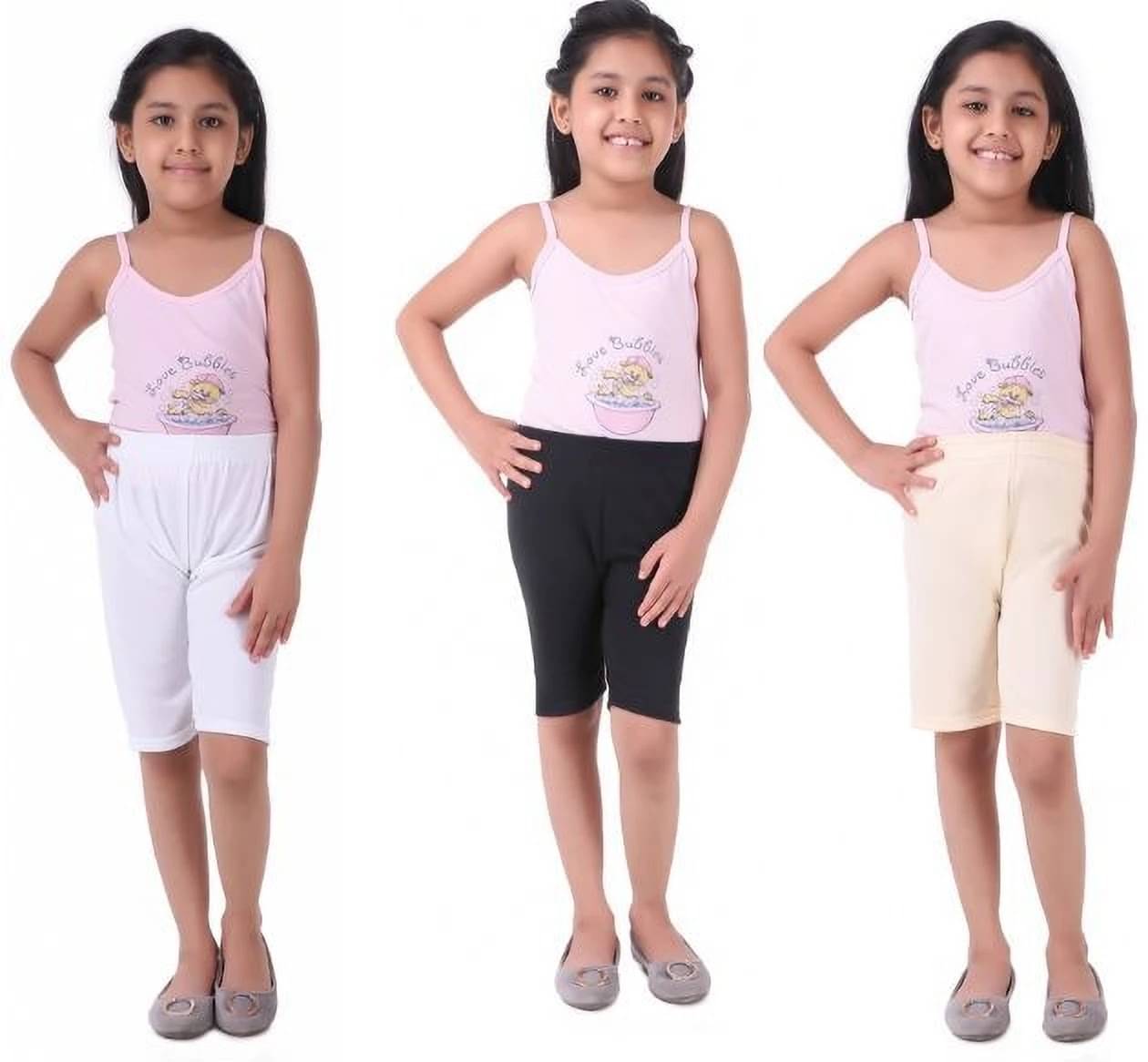     			NIORT FASHION Pack of 3 Girls Cotton Blend Shorts ( Multicolor 1 )