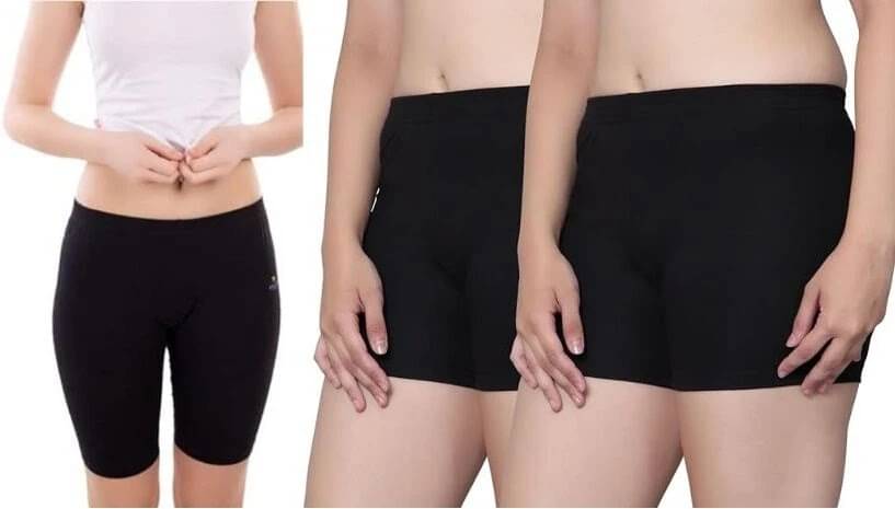     			NIORT FASHION Pack of 3 Girls Cotton Blend Shorts ( Black )