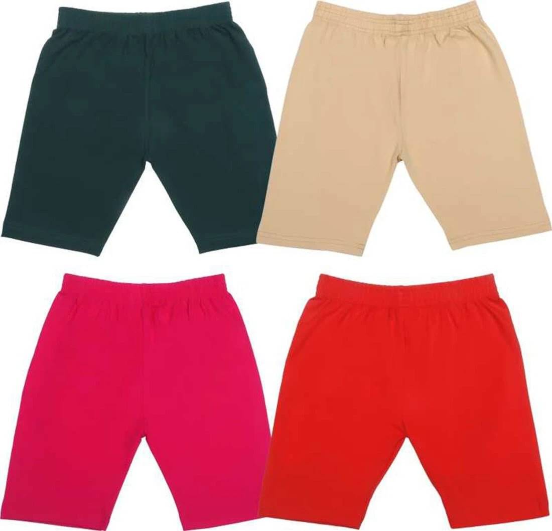     			NIORT FASHION Pack of 4 Girls Cotton Blend Shorts ( Multicolor 1 )