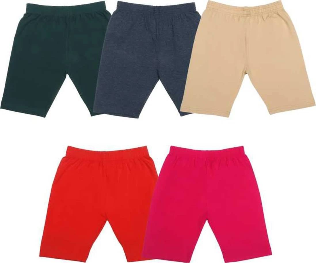     			NIORT FASHION Pack of 5 Girls Cotton Blend Shorts ( Multicolor 1 )