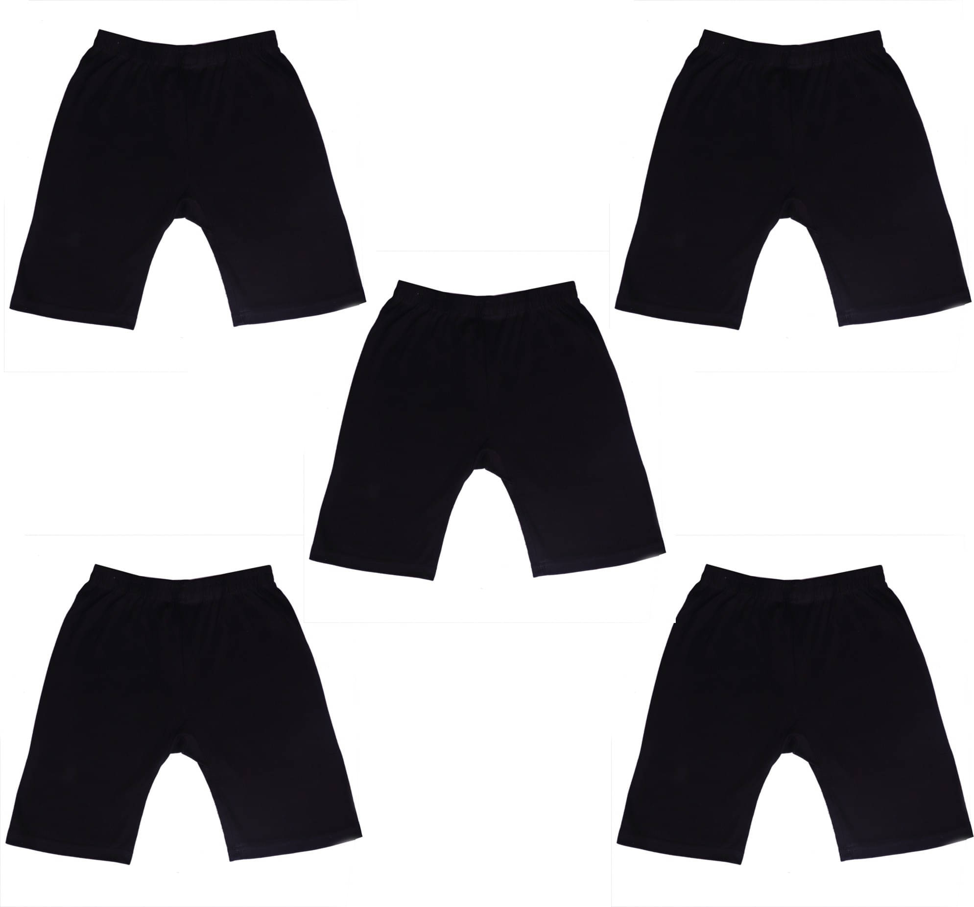     			NIORT FASHION Pack of 5 Girls Cotton Shorts ( Black )
