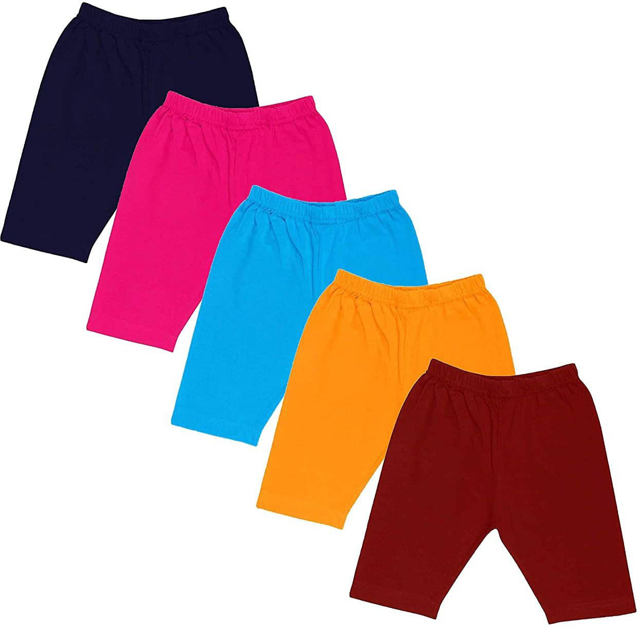     			NIORT FASHION Pack of 5 Girls Cotton Blend Shorts ( Multicolor 1 )