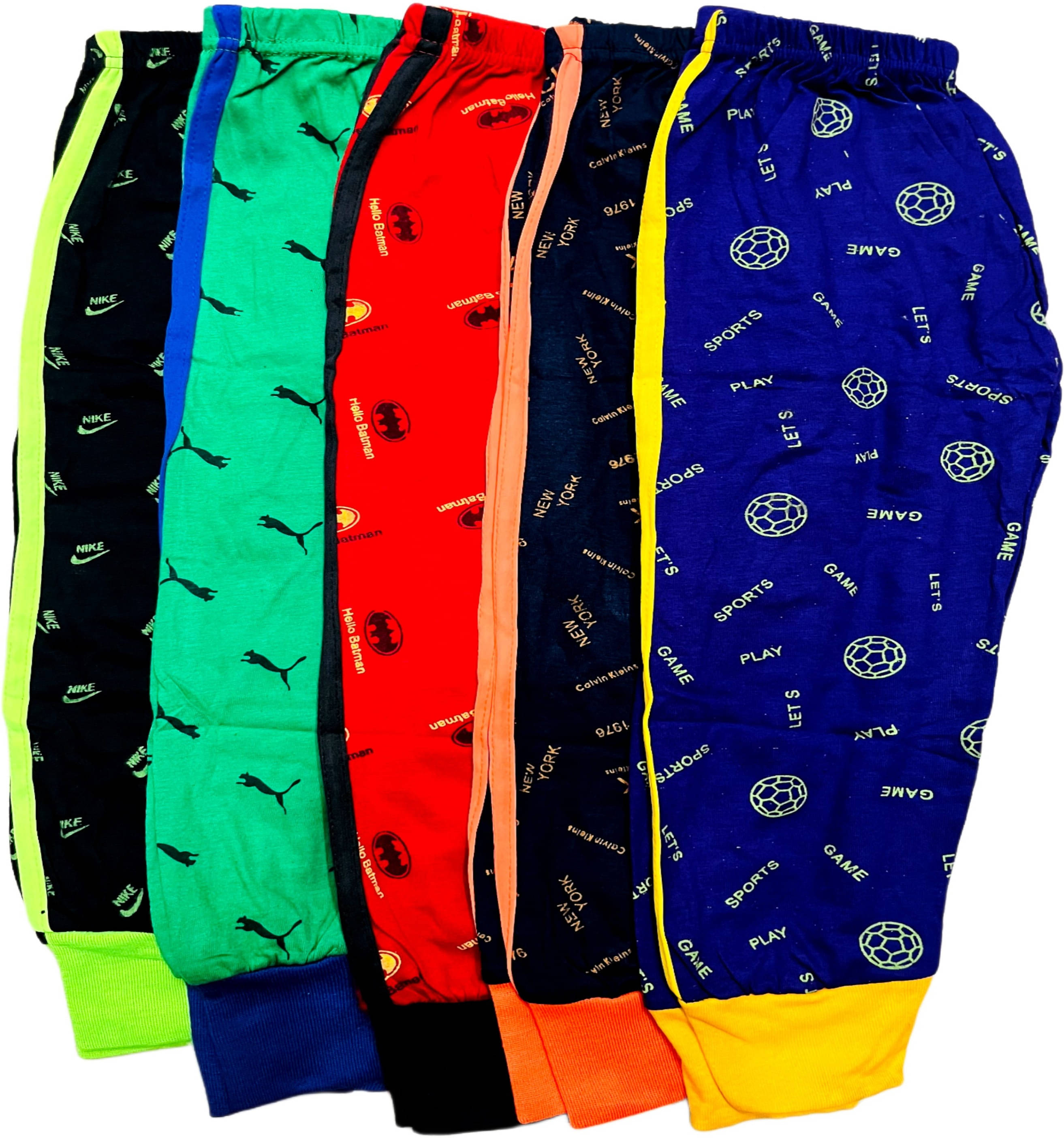     			Prashant Associate Pack of 5 Boys Cotton Blend Trackpant ( Multicolor )