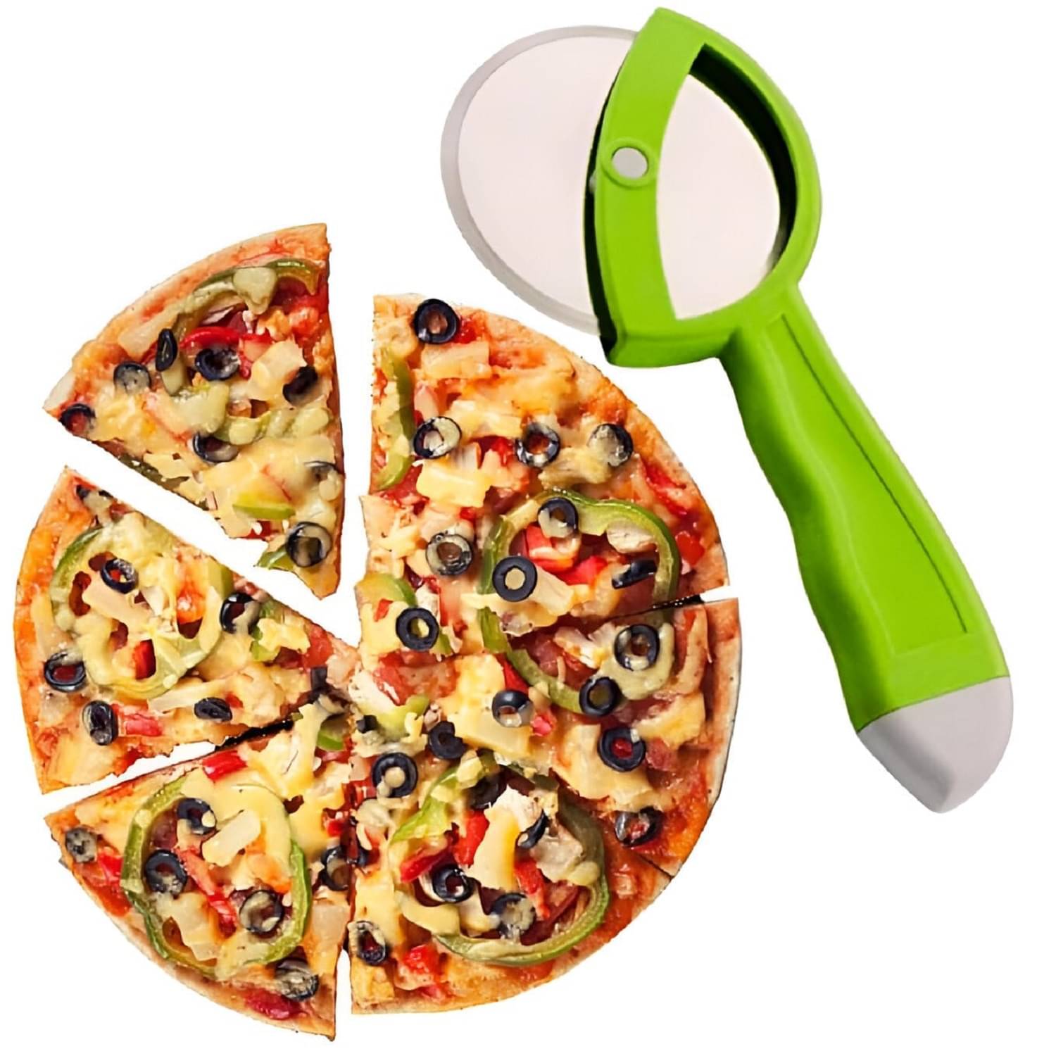     			Skindora Multicolor Virgin Plastic Pizza Cutter