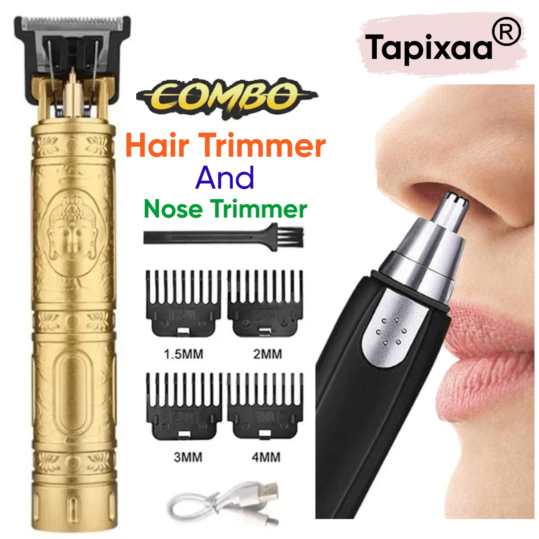     			Tapixaa Beard/ Nose Trimmer Gold Cordless Multigrooming Kit With 30 minutes Runtime