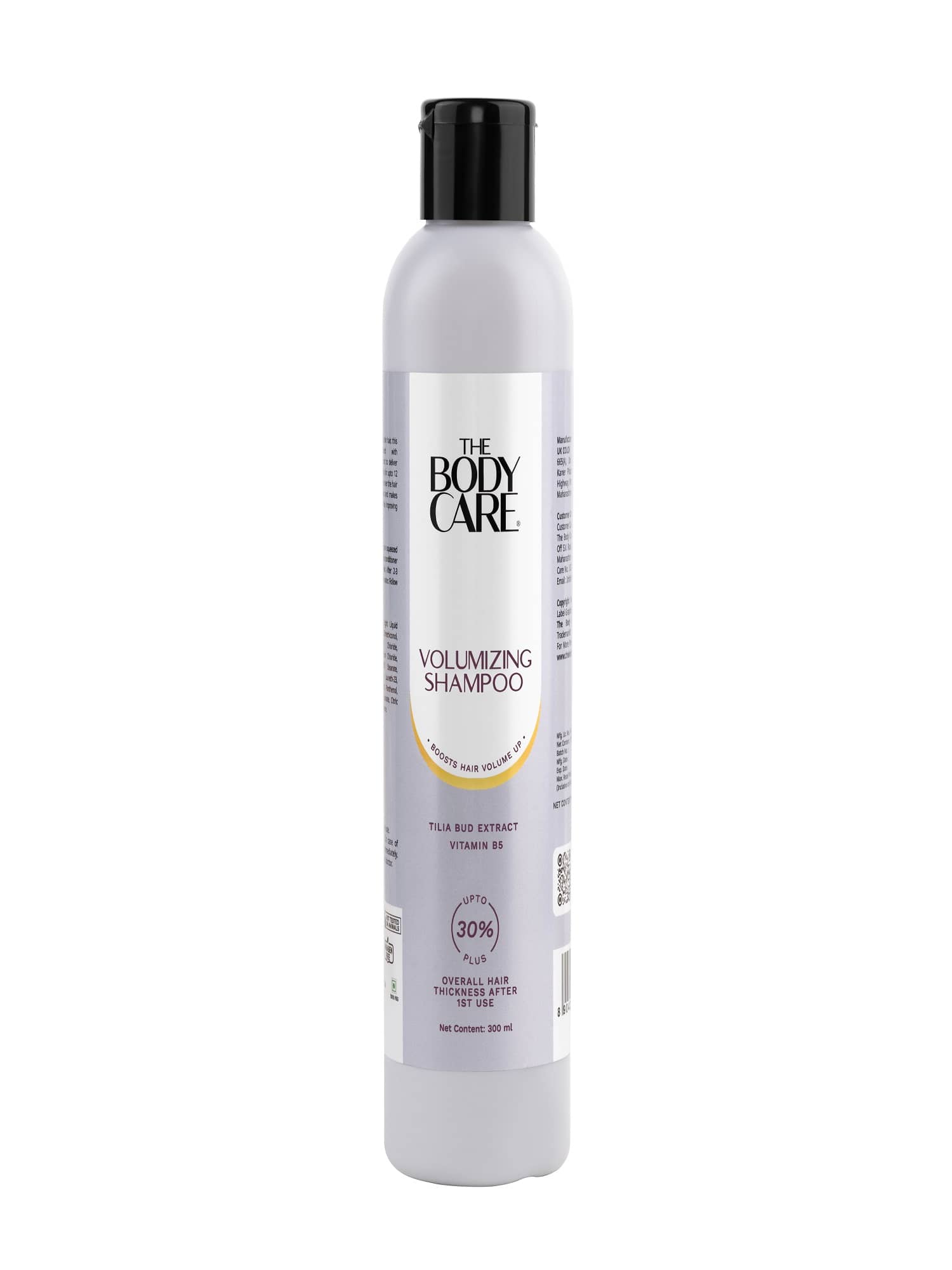 The Body Care Volumizing Shampoo Upto 30% Plus Overall Hair Since First Use 300ml