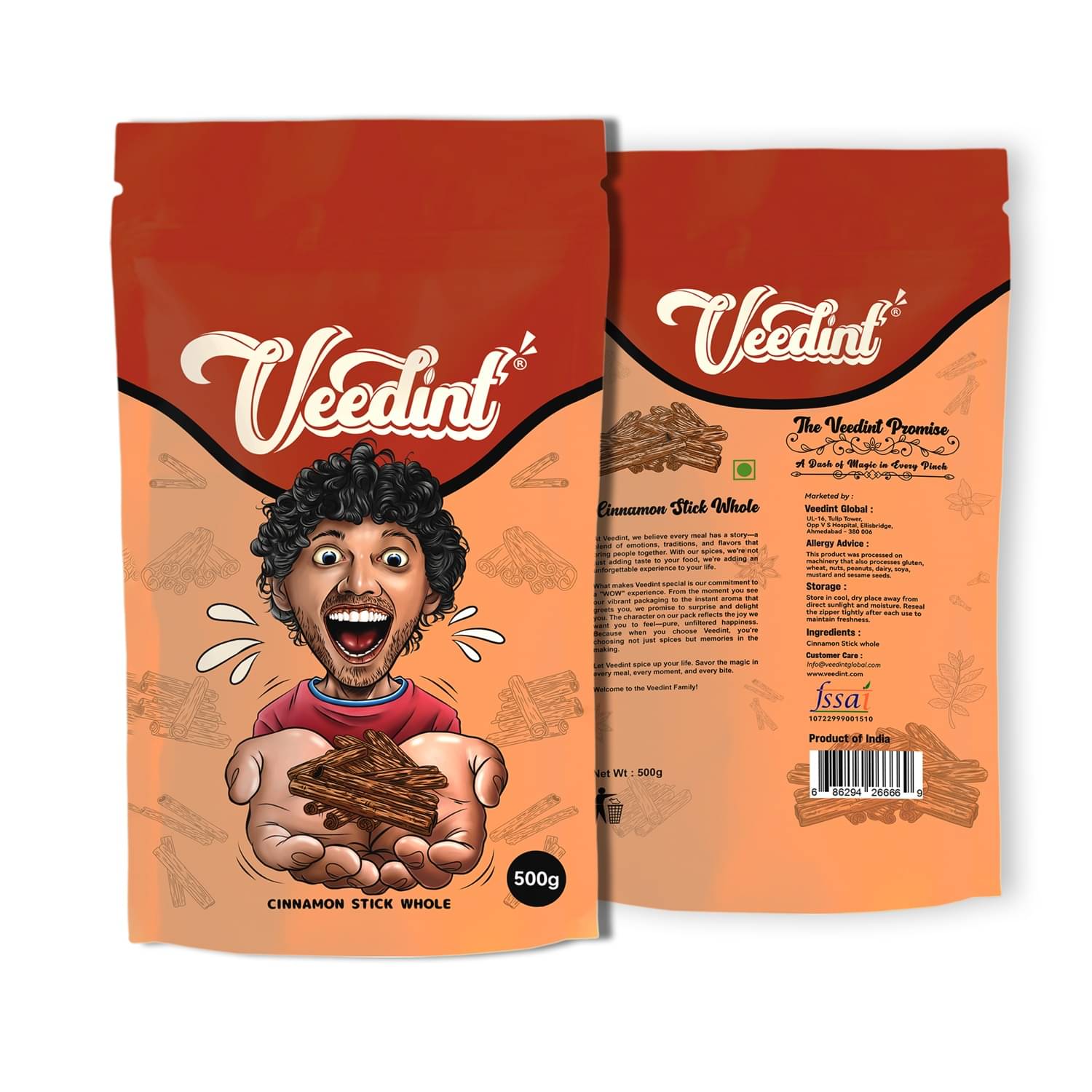VeeDInt Cinnamon Stick Whole, 1 KG, Dalchini Sticks, Natural 1 kg VeeDInt Cinnamon Stick Whole, 1 KG, Dalchini Sticks, Natural 1 kg