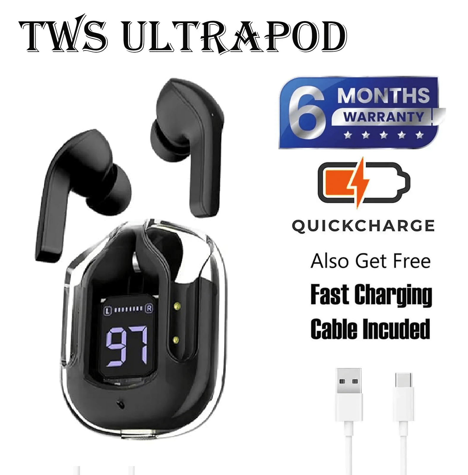     			Wireless Bluetooth Ear Buds with LONG Playtime,  ENC Mic, Made in India, Low Latency Gaming, Touch Controls, Rich Bass Drivers, TWS Earbuds Bluetooth Wireless