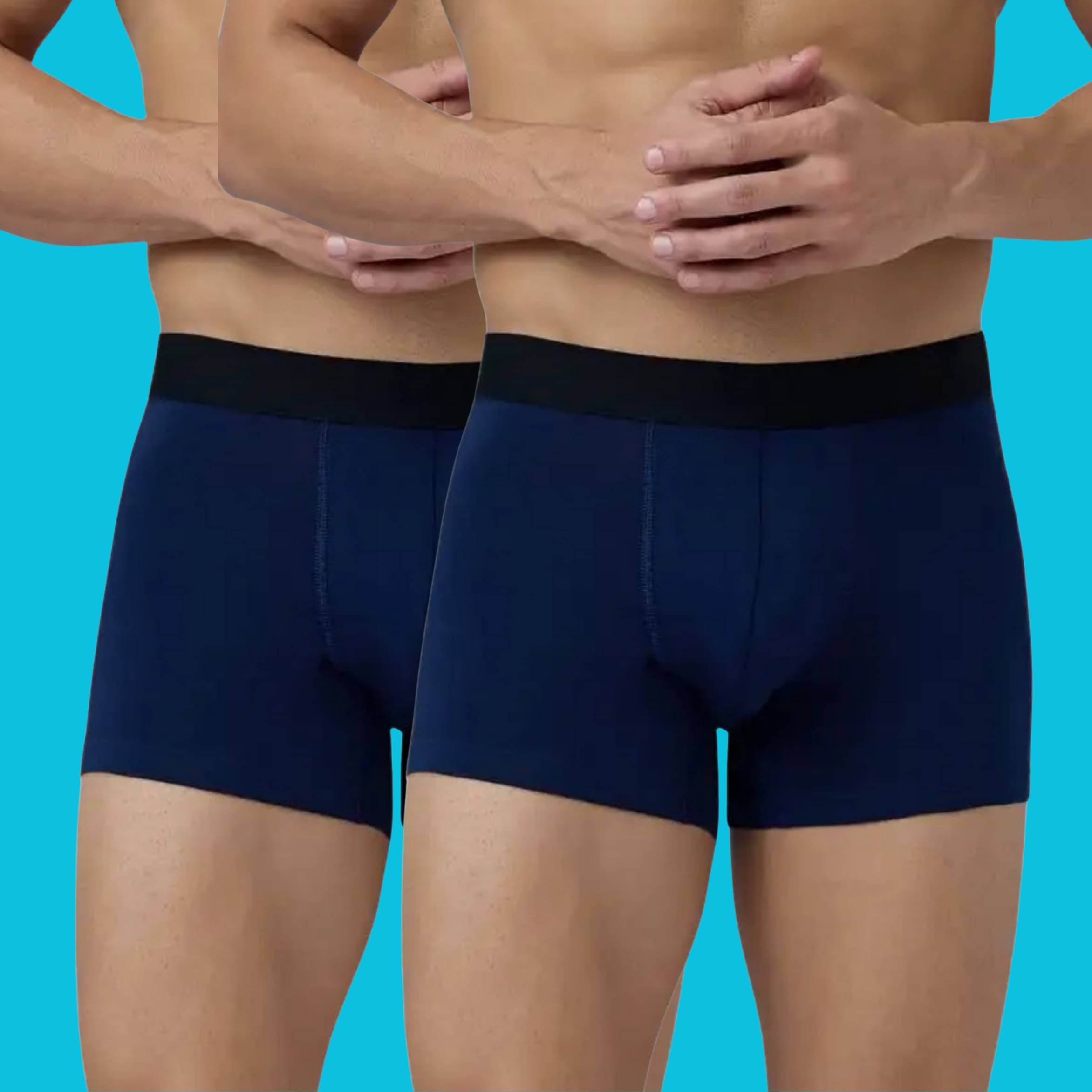     			Albatross in Highsky Pack of 2 Cotton Blend Trunks For Men's ( blue )