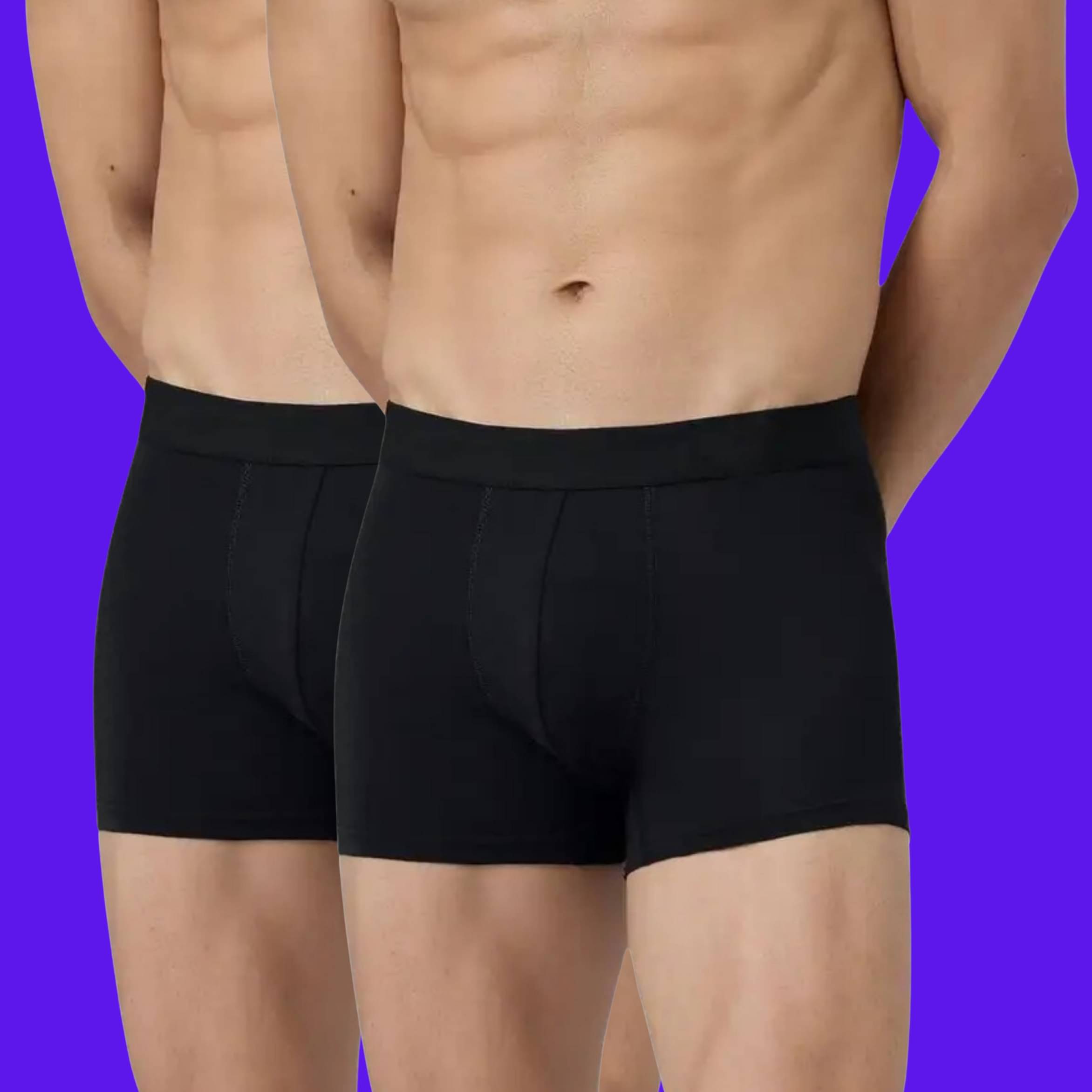     			Albatross in Highsky Pack of 2 Cotton Blend Trunks For Men's ( Black )