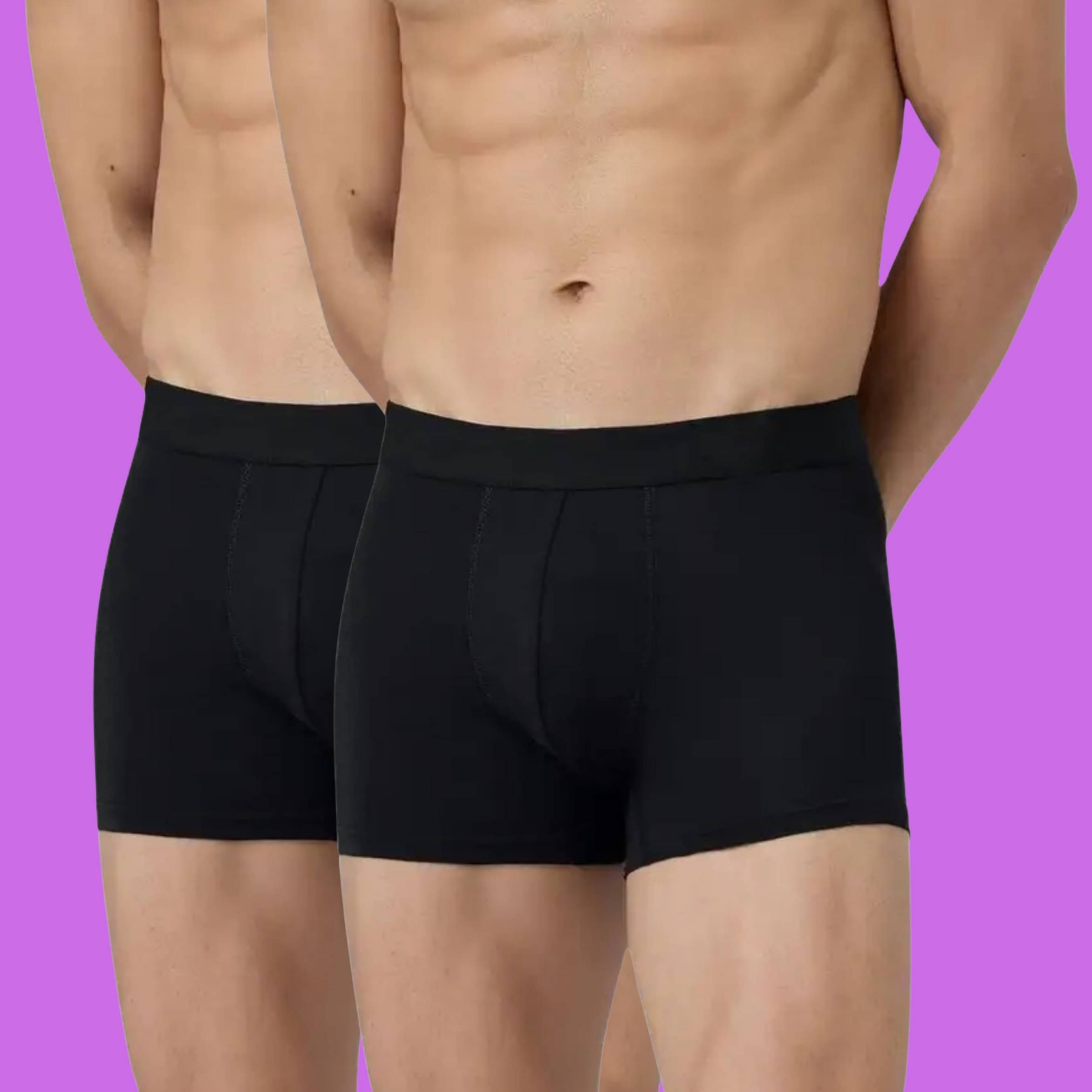     			Albatross in Highsky Pack of 2 Cotton Blend Trunks For Men's ( Black )