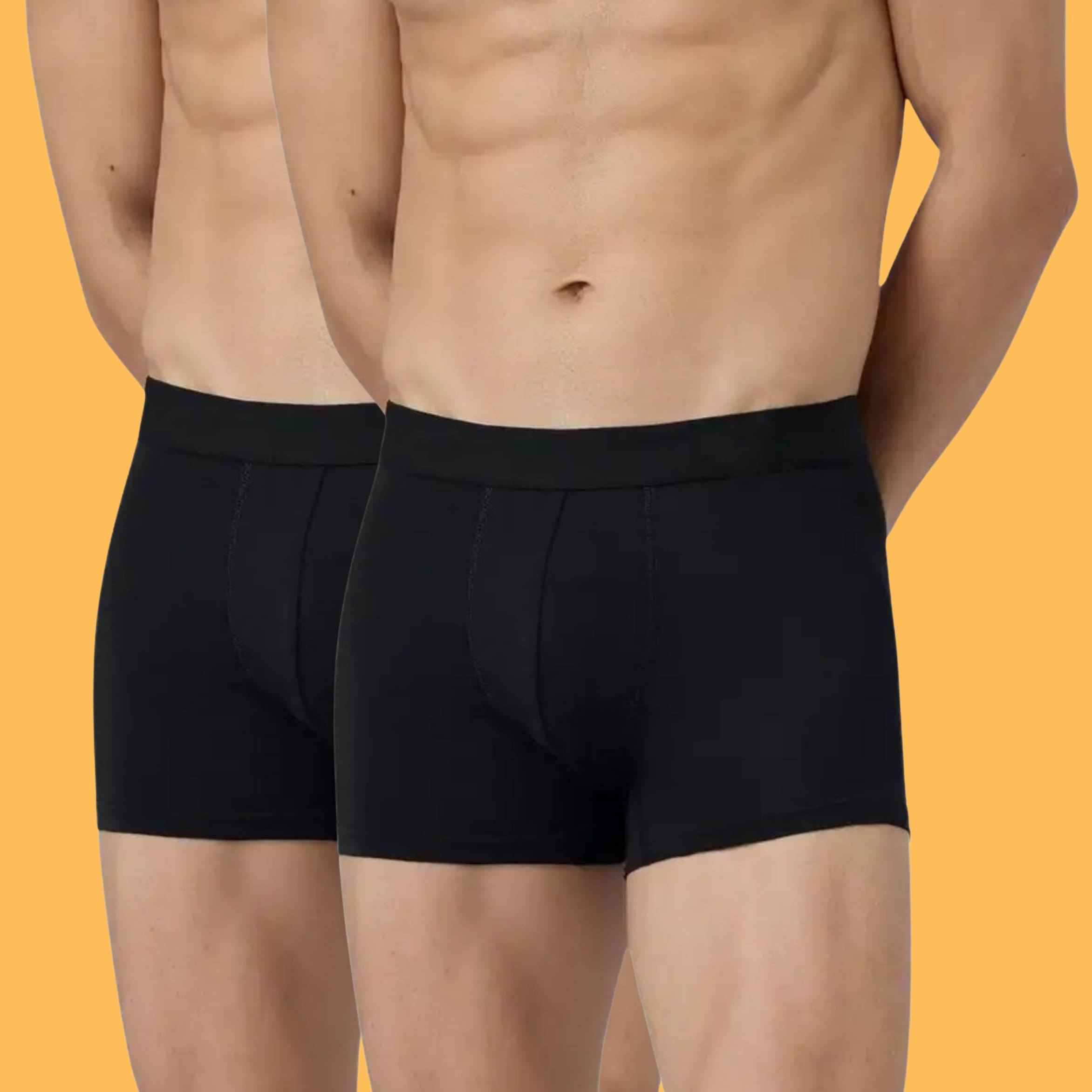 Albatross in Highsky Pack of 2 Cotton Blend Trunks For Men's ( Black ) Albatross in Highsky Pack of 2 Cotton Blend Trunks For Men's ( Black )