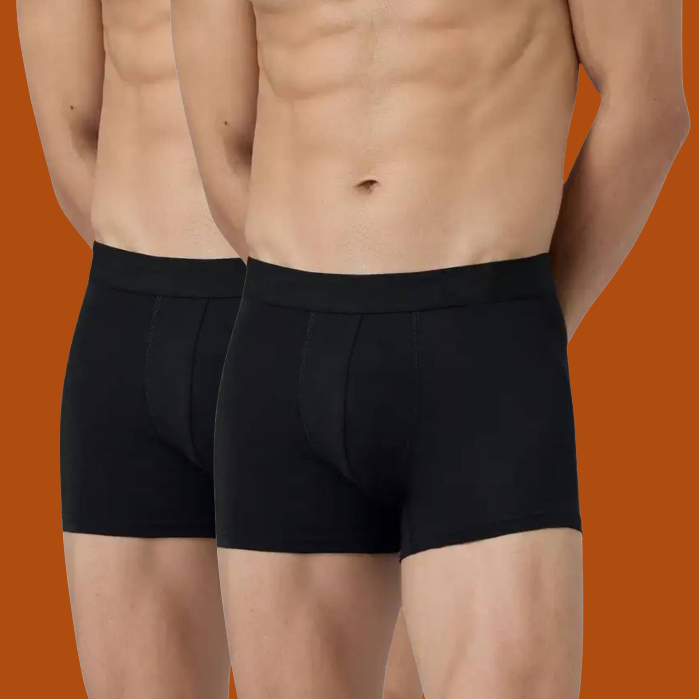 Albatross in Highsky Pack of 2 Cotton Blend Trunks For Men's ( Black ) Albatross in Highsky Pack of 2 Cotton Blend Trunks For Men's ( Black )