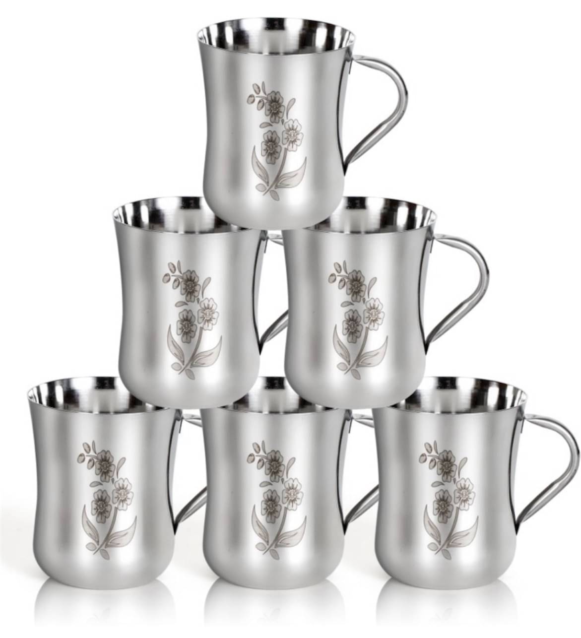     			Artha Artha Tea Cup Set Printed Stainless Steel Tea Cup 200 ml ( Pack of 1 )