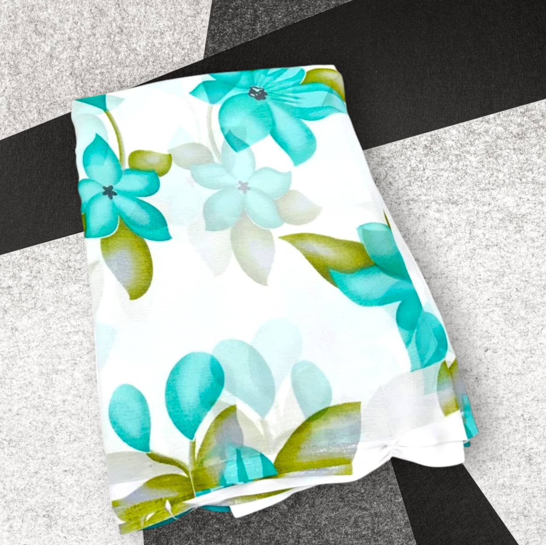 Bhuwal Fashion Georgette Printed Regular Saree With Unstitched Blouse Piece ( Sky Blue ) Bhuwal Fashion Georgette Printed Regular Saree With Unstitched Blouse Piece ( Sky Blue )