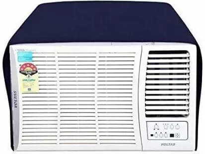     			CASA FURNISHING Single Polyester Blue AC Cover for 1.5 Ton Window AC