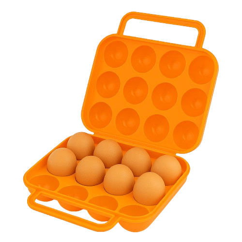 Egg Storage with Handle – Double Side Dust-Proof Eggs Holder for Travel, Camping, and Home Use – Sturdy & Portable Egg Container Organizer Egg Storage with Handle – Double Side Dust-Proof Eggs Holder for Travel, Camping, and Home Use – Sturdy & Portable Egg Container Organizer