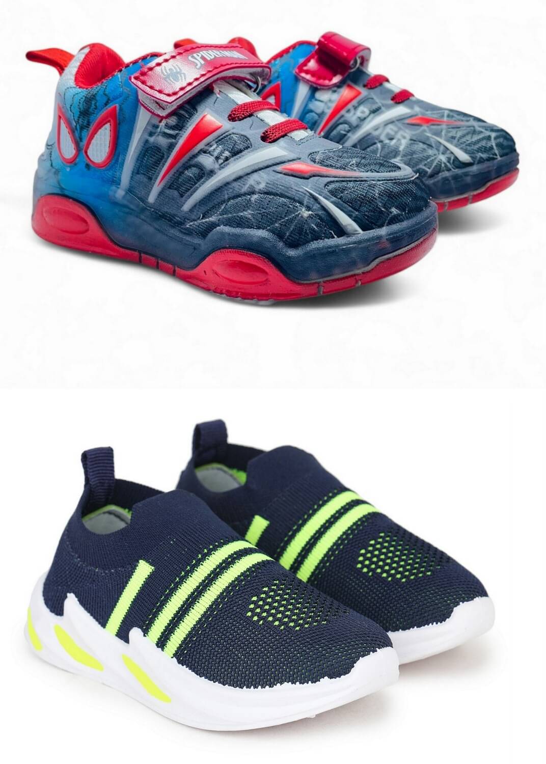     			Fabbmate - Green Boy's LED Shoes ( 2 Pairs )